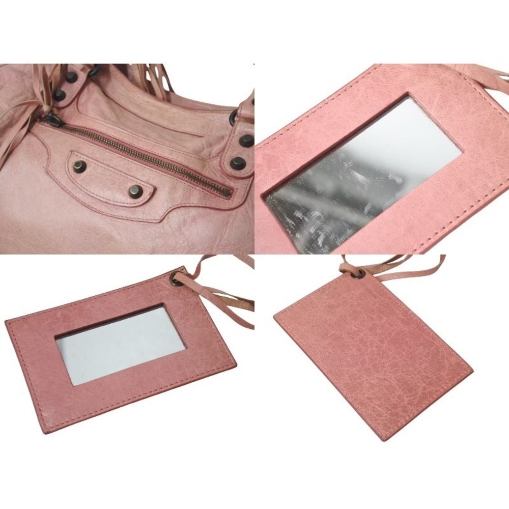 Balenciaga Handbag Shoulder The Leather Bag Pink City - Picture 4 of 8